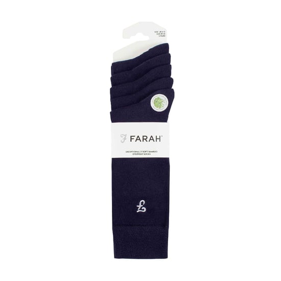 Lote de 5 calcetines de bambú con rayas brillantes para hombre - Image 2