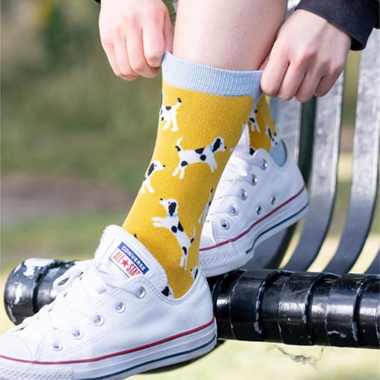 1 paquete de calcetines de bambú con estampado de perro para mujer - Image 3