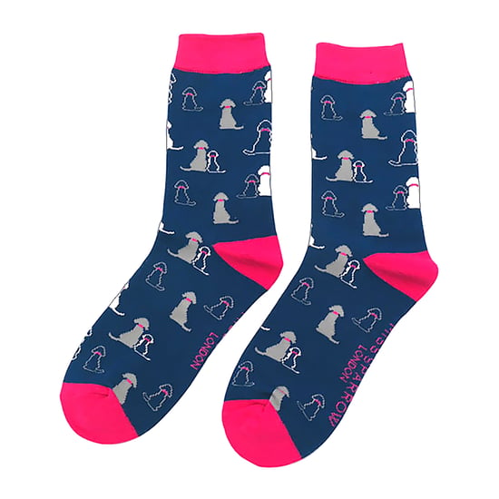1 paquete de calcetines de bambú con estampado de perro para mujer - Image 5