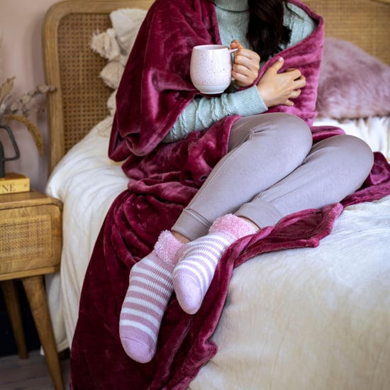 Calcetines de invierno de rayas suaves para mujer - Image 3