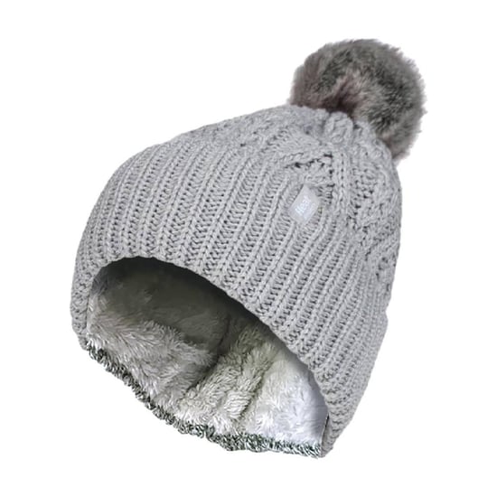 Gorro de punto para mujer con puño y borla - Image 1