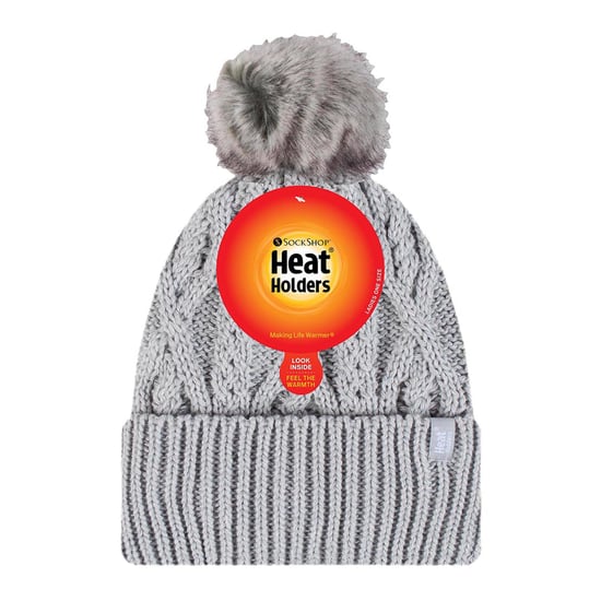Gorro de punto para mujer con puño y borla - Image 2
