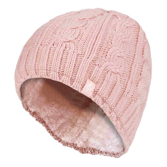 Gorro térmico de invierno con forro polar de 3,4 Tog de punto por cable para mujer - Image 1