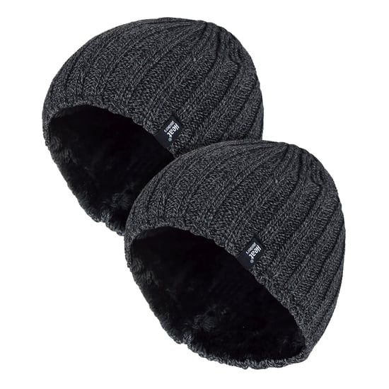Gorro de canalé suave para hombre - Pack de 2 - Image 1