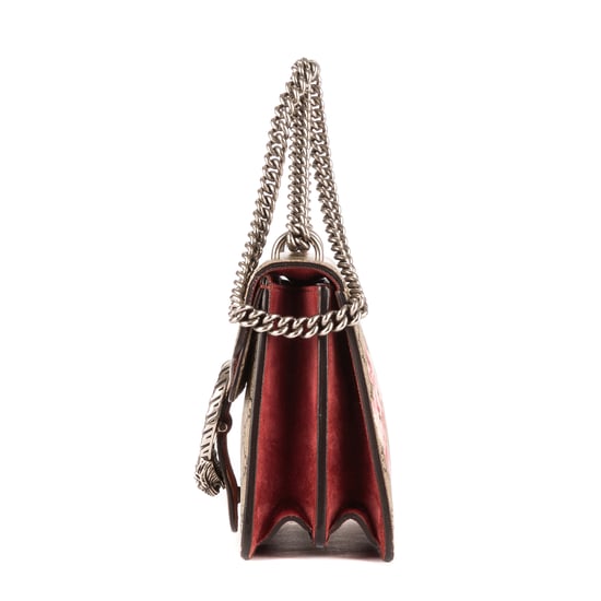 Gucci Floral Dionysus Chain Crossbody Small en Beige/Rojo Lona recubierta - Image 3