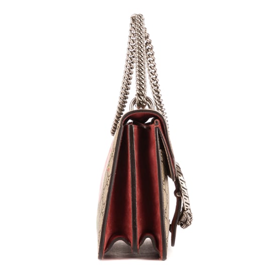 Gucci Floral Dionysus Chain Crossbody Small en Beige/Rojo Lona recubierta - Image 5