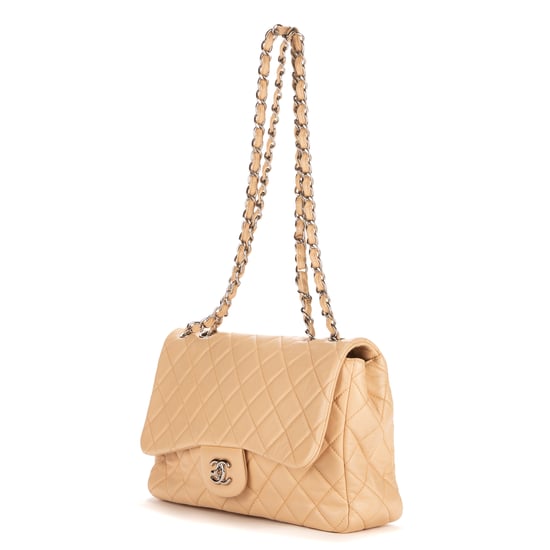 Chanel Timeless flap Jumbo en Beige Piel de becerro - Image 2