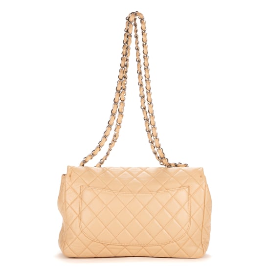 Chanel Timeless flap Jumbo en Beige Piel de becerro - Image 4