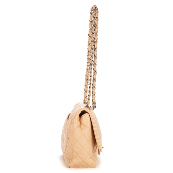 Chanel Timeless flap Jumbo en Beige Piel de becerro - Image 5