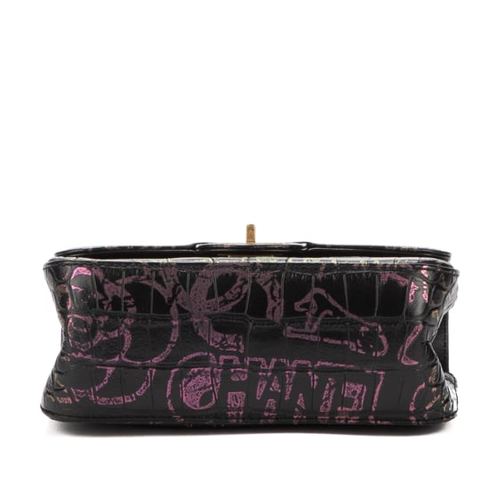 Chanel Mini 2.55 Graffiti Mini en Negro Piel de becerro - Image 6