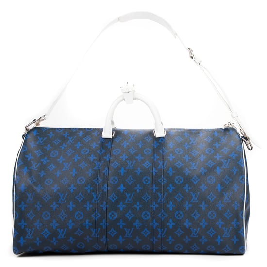 Louis Vuitton Capsule Collection Everyday Keepall Bandouliere 50 en Azul/Negro/Blanco Lona recubierta - Image 4