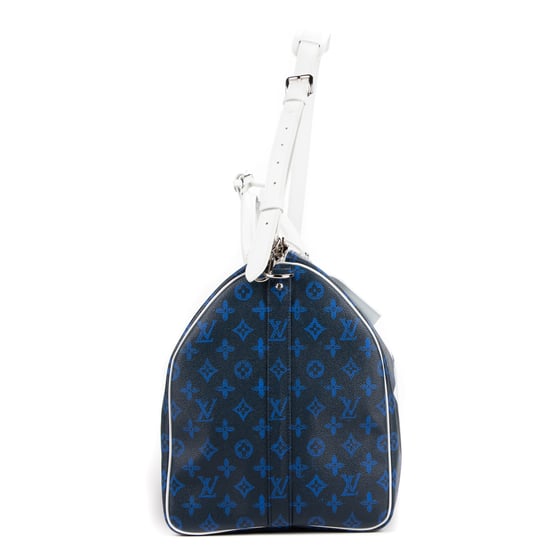 Louis Vuitton Capsule Collection Everyday Keepall Bandouliere 50 en Azul/Negro/Blanco Lona recubierta - Image 5