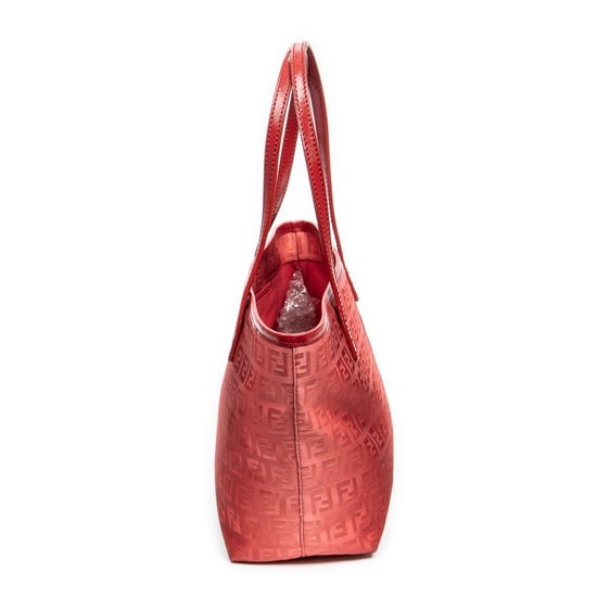Fendi Mini Ombre Shopping Tote en Rojo Lienzo - Image 3