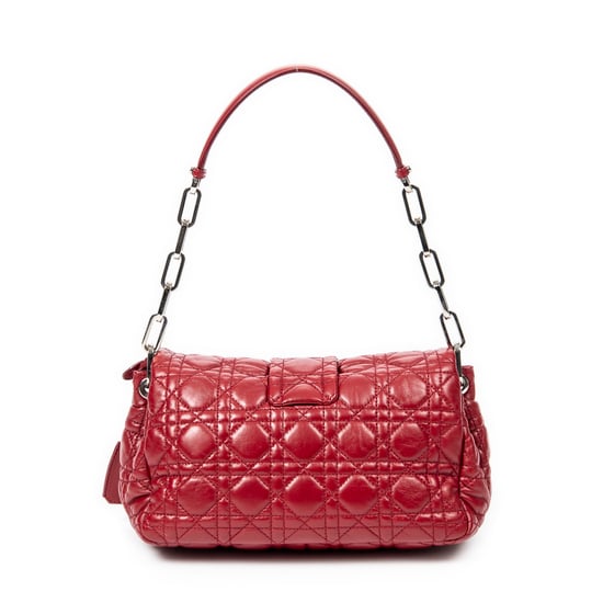Dior New Lock Flap Chain Bag en Rojo Piel de becerro - Image 5