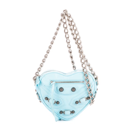 Balenciaga Le Cagole Heart Mini en Azul Piel de becerro - Image 1
