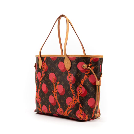 Louis Vuitton Ltd. Ed. Ramages Neverfull MM en Marrón/Naranja Lona recubierta - Image 1