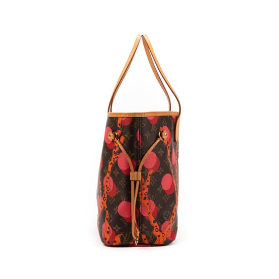 Louis Vuitton Ltd. Ed. Ramages Neverfull MM en Marrón/Naranja Lona recubierta - Image 4