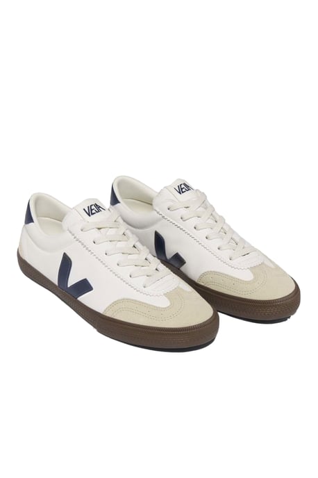Veja Zapatillas de Volley de Cuero Blanco/Nautico/Madera - Image 3