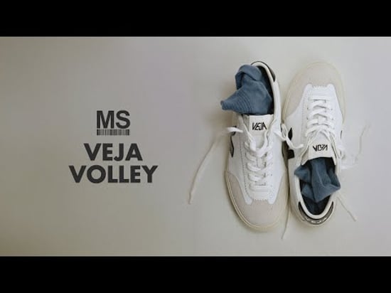 Veja Zapatillas de Volley de Cuero Blanco/Nautico/Madera - Image 4