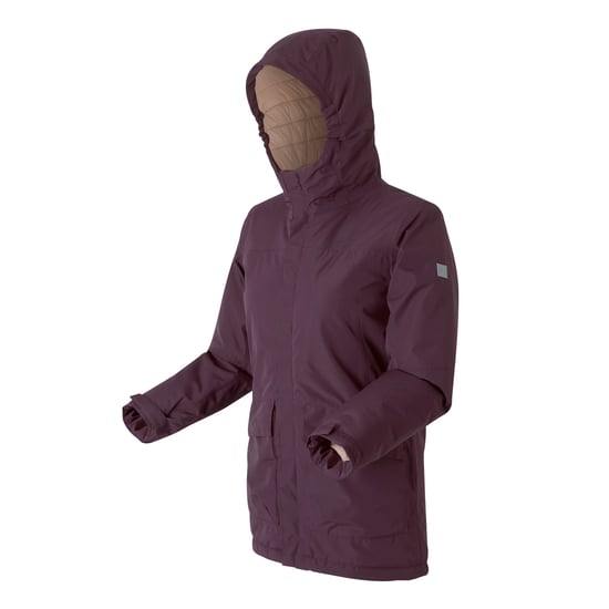 Regatta Childrens/Kids Farbank Ski Jacket (Deep Plum/Warm Taupe) - Image 3