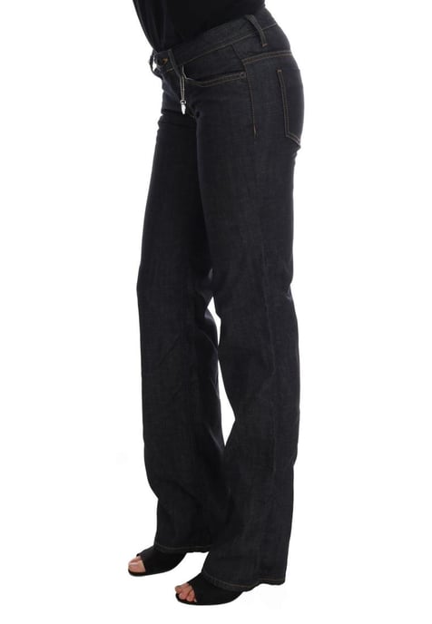 Jeans de algodón de corte clásico para mujer en azul oscuro de Costume National - Image 1