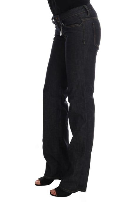 Jeans de algodón de corte clásico para mujer en azul oscuro de Costume National - Image 2