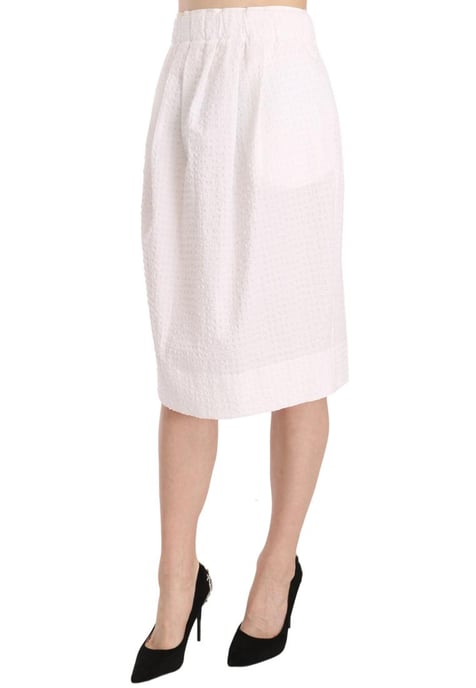 Falda Midi De Algodon Blanca - Image 1