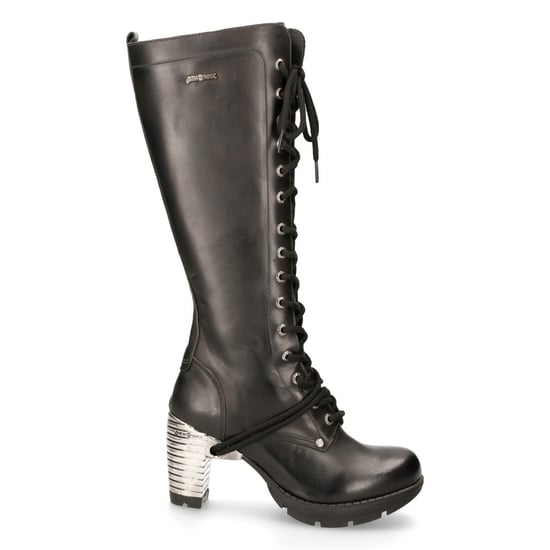 Botas góticas negras de tacón alto hasta la rodilla para mujer New Rock M-TR005-S1 - Image 4