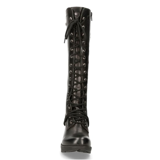 Botas góticas negras de tacón alto hasta la rodilla para mujer New Rock M-TR005-S1 - Image 5