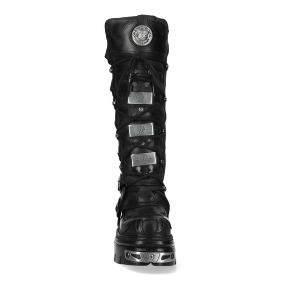 Botas góticas con púas de cuero negro hasta la rodilla M-161-C10 de New Rock - Image 5