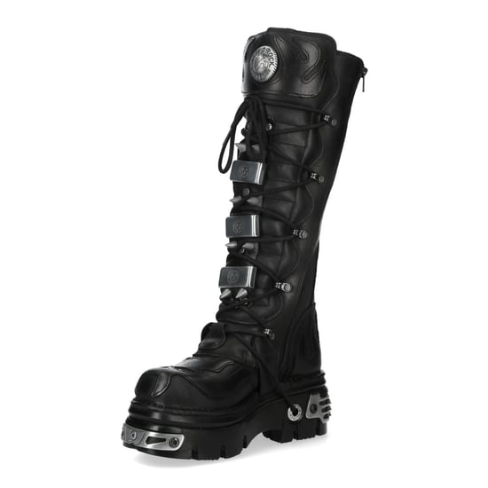 Botas góticas con púas de cuero negro hasta la rodilla M-161-C10 de New Rock - Image 6