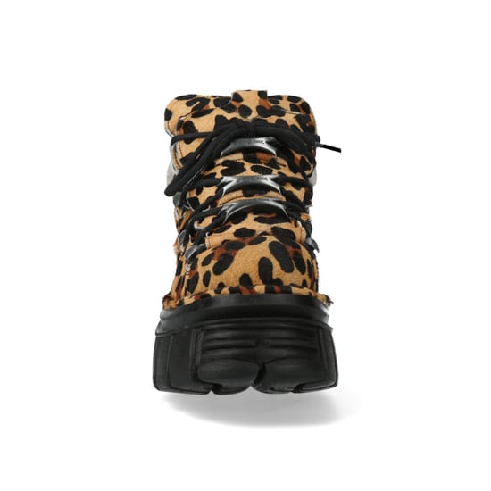 Botines góticos de piel marrón leopardo New Rock M-106-C192 - Image 5