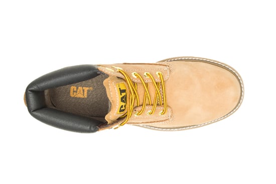 Botines de senderismo de cuero color miel color tostado Caterpillar Colorado 2.0 - Image 6