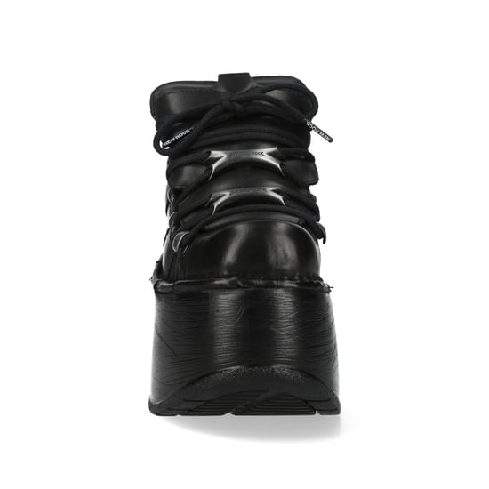 Botines góticos de plataforma gruesa de cuero negro M-120N-C96 de New Rock - Image 5