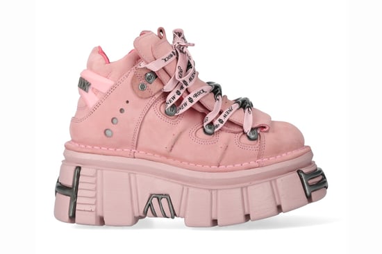 Botines góticos punk con plataforma en color rosa M-106-C153 de New Rock - Image 4