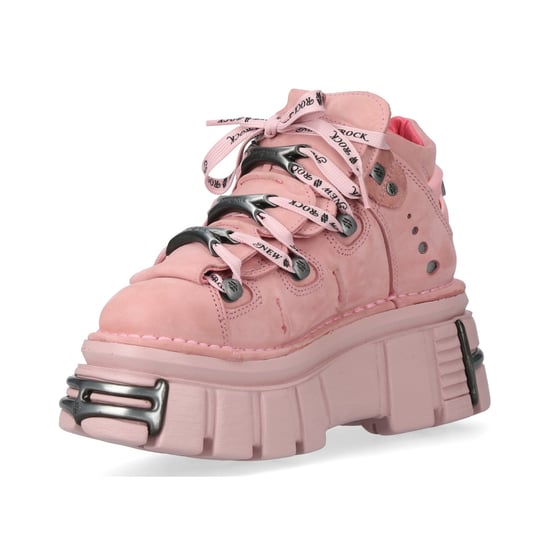 Botines góticos punk con plataforma en color rosa M-106-C153 de New Rock - Image 6