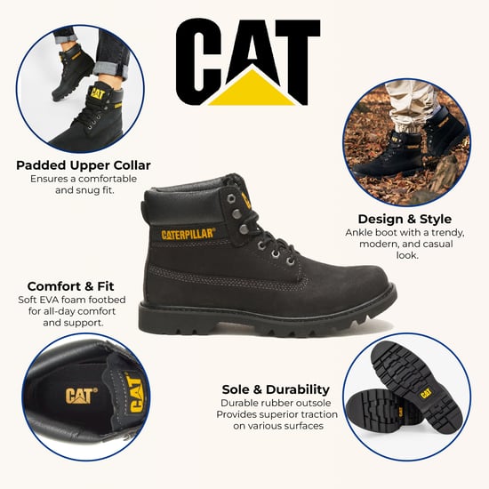 Botines de senderismo de cuero negro Caterpillar Colorado 2.0 - Image 2