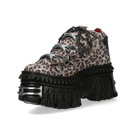 Botines de plataforma góticos de piel con estampado de leopardo M-106WALL-C56 de New Rock - Image 6