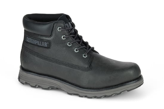Botines diarios de cuero negro Founder de Caterpillar para hombre - Image 3