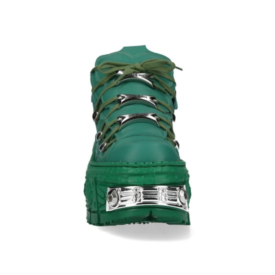 Botines góticos de piel verde metalizado New Rock M-106WALL-C29 - Image 5