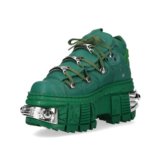 Botines góticos de piel verde metalizado New Rock M-106WALL-C29 - Image 6