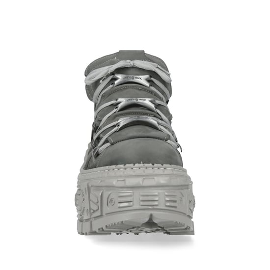 Botines góticos urbanos de cuero gris New Rock M-106WALL-C63 - Image 5