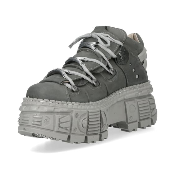 Botines góticos urbanos de cuero gris New Rock M-106WALL-C63 - Image 6