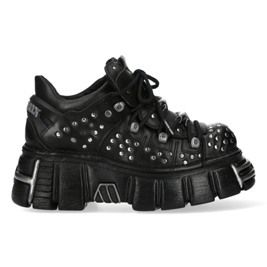 Botines de plataforma góticos de cuero negro M-120NR-C1 de New Rock - Image 4