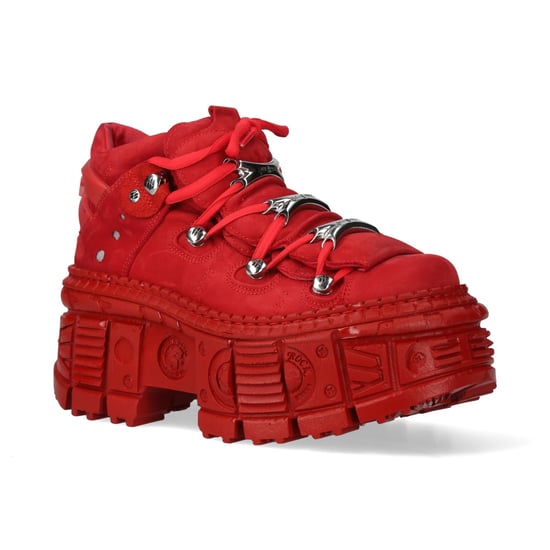 Botines góticos de cuero rojo metalizado New Rock M-106WALL-C13 - Image 1