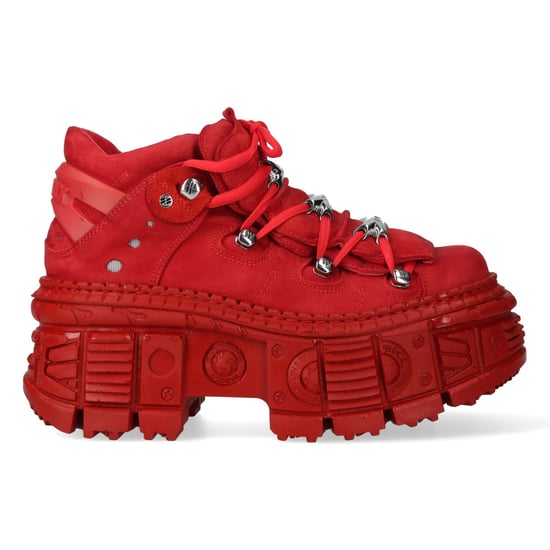 Botines góticos de cuero rojo metalizado New Rock M-106WALL-C13 - Image 4