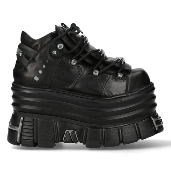Botines negros de plataforma gruesa estilo gótico punk New Rock M-106-C181 - Image 4