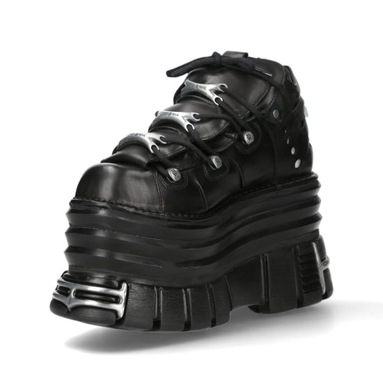Botines negros de plataforma gruesa estilo gótico punk New Rock M-106-C181 - Image 6