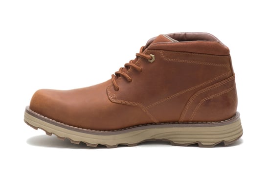 Botas de trabajo impermeables de cuero marrón Elude de Caterpillar para hombre - Image 4