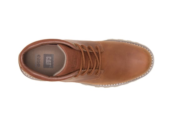 Botas de trabajo impermeables de cuero marrón Elude de Caterpillar para hombre - Image 6